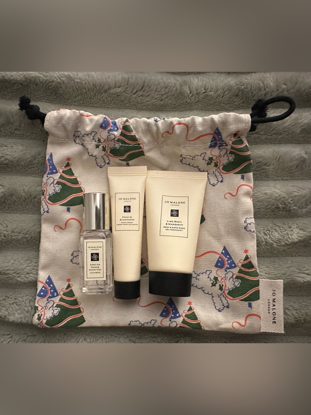 Jo Malone Cream Toiletry Trio with Festive Pouch